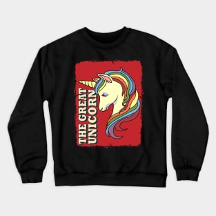 Colorful Vintage Unicorn Crewneck Sweatshirt